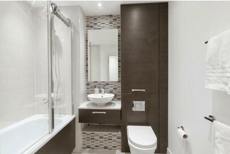 Room With Private Bathroom In A Modern Two Bedroom Two Bathroom Flat 런던 외부 사진